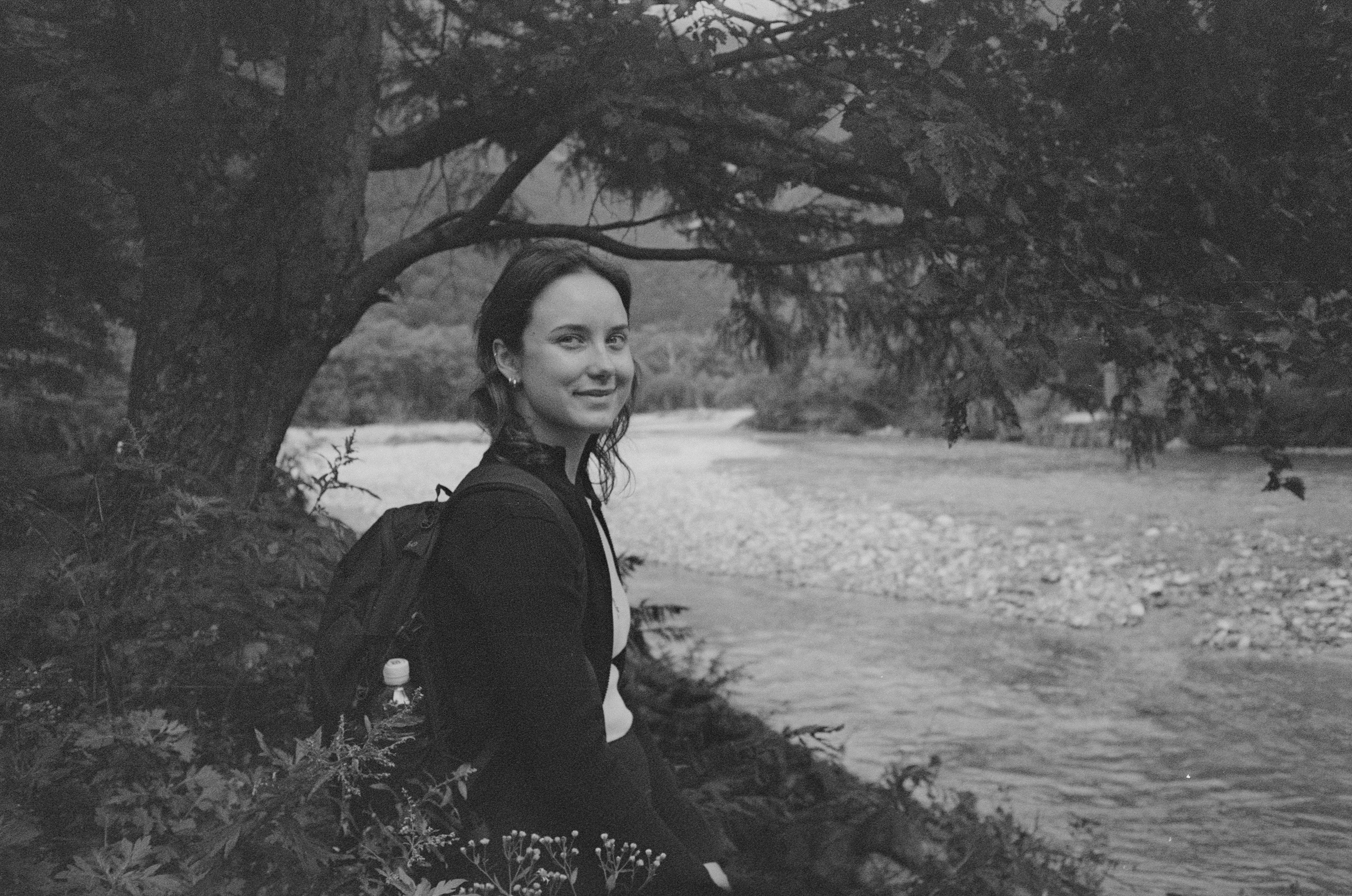 walking along the azusa river in kamikochi